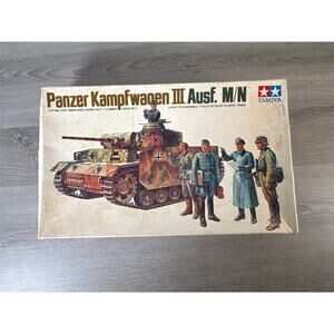 Vintage Tamiya 1/35 Panzerkampfwagen III Ausf. M/N Military Miniatures Kit No 11